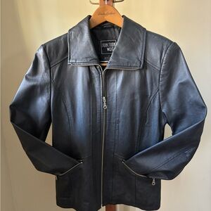 Women's Black Genuine Leather Jacket